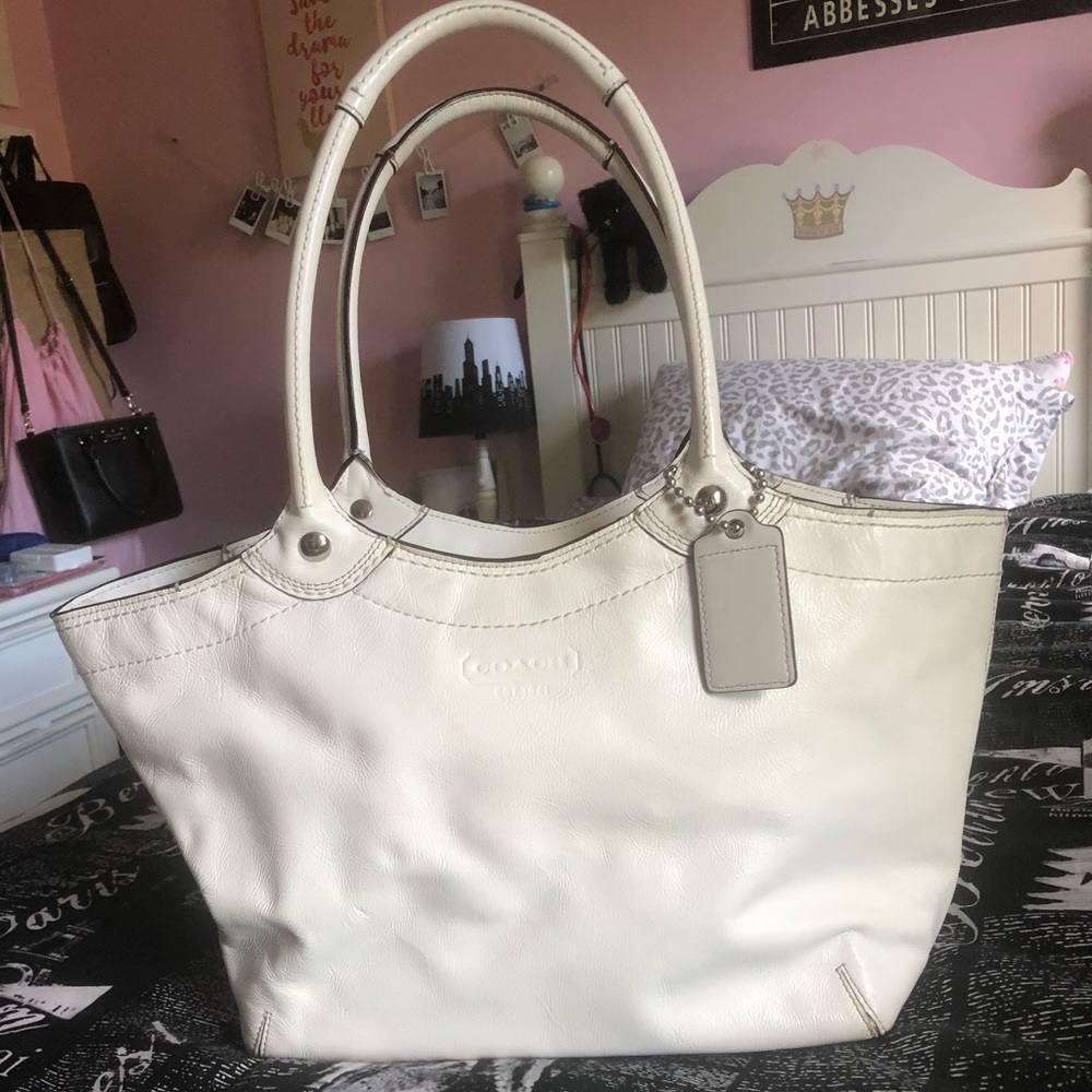 White Coach bucket bag